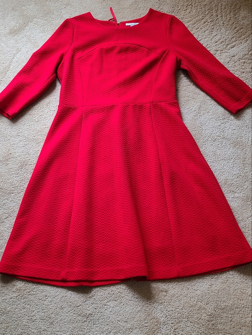 Boden Red Fit-and-Flare Dress